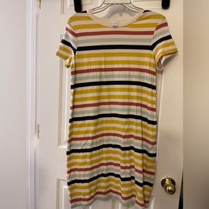 Old Navy Striped T-Shirt Dress | Size M